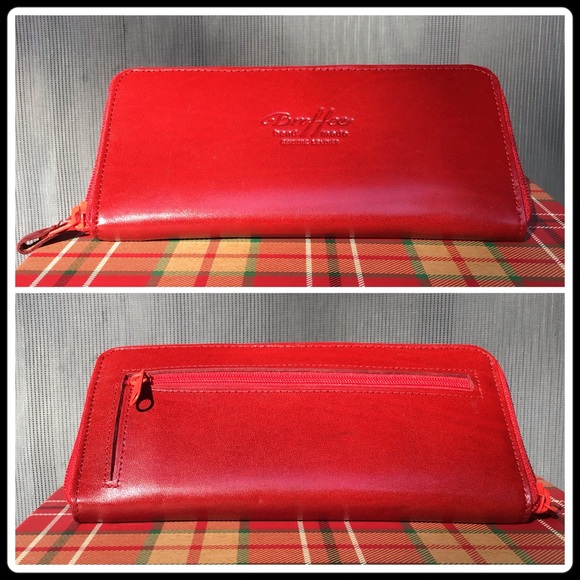 Broffee red leather wallet - Picture 2 of 5